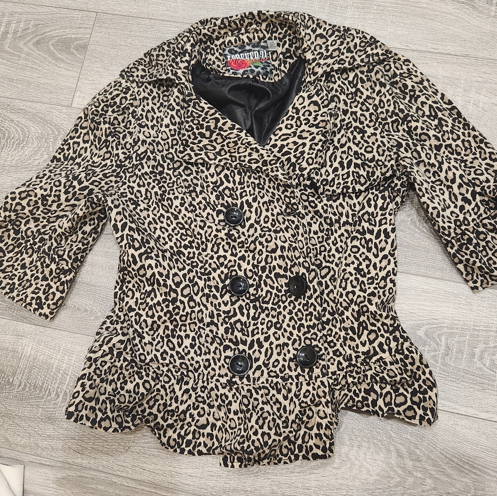 Forever 21 Leopard Print Jacket